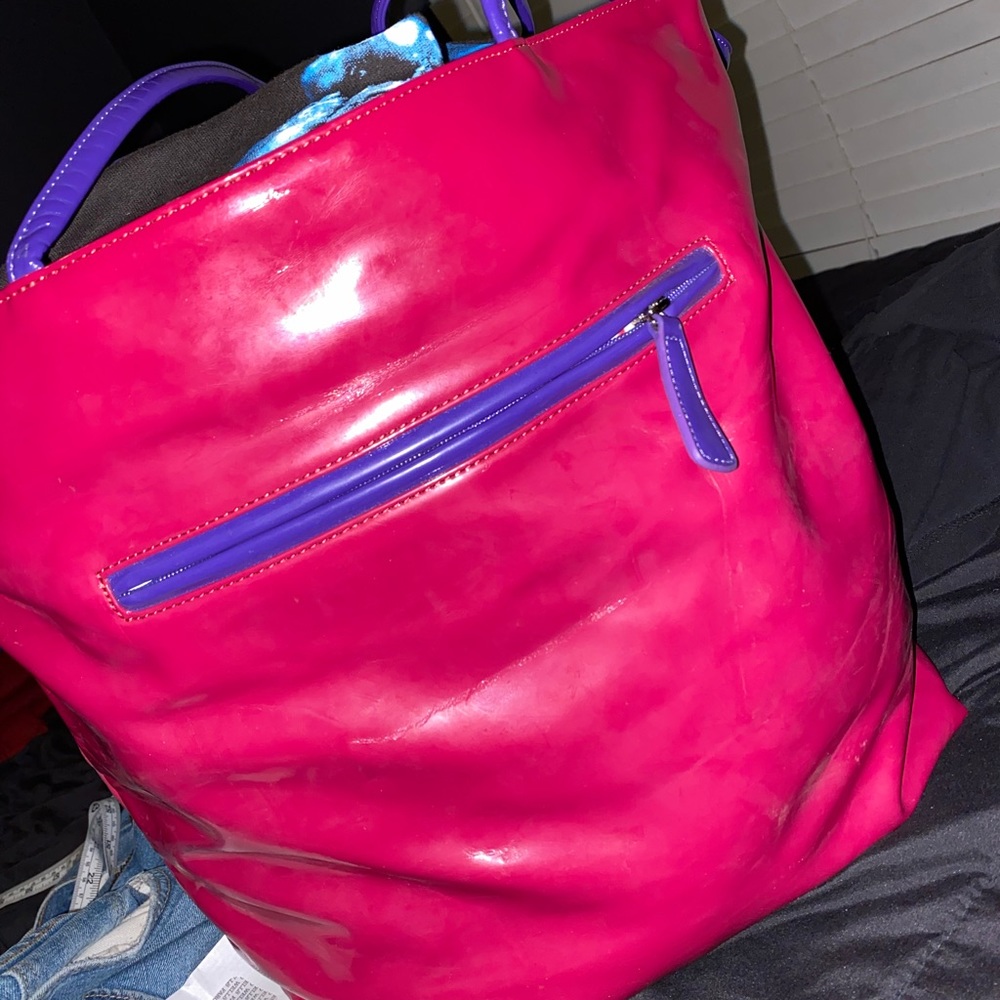 Hot pink Carlos Falchi handbag